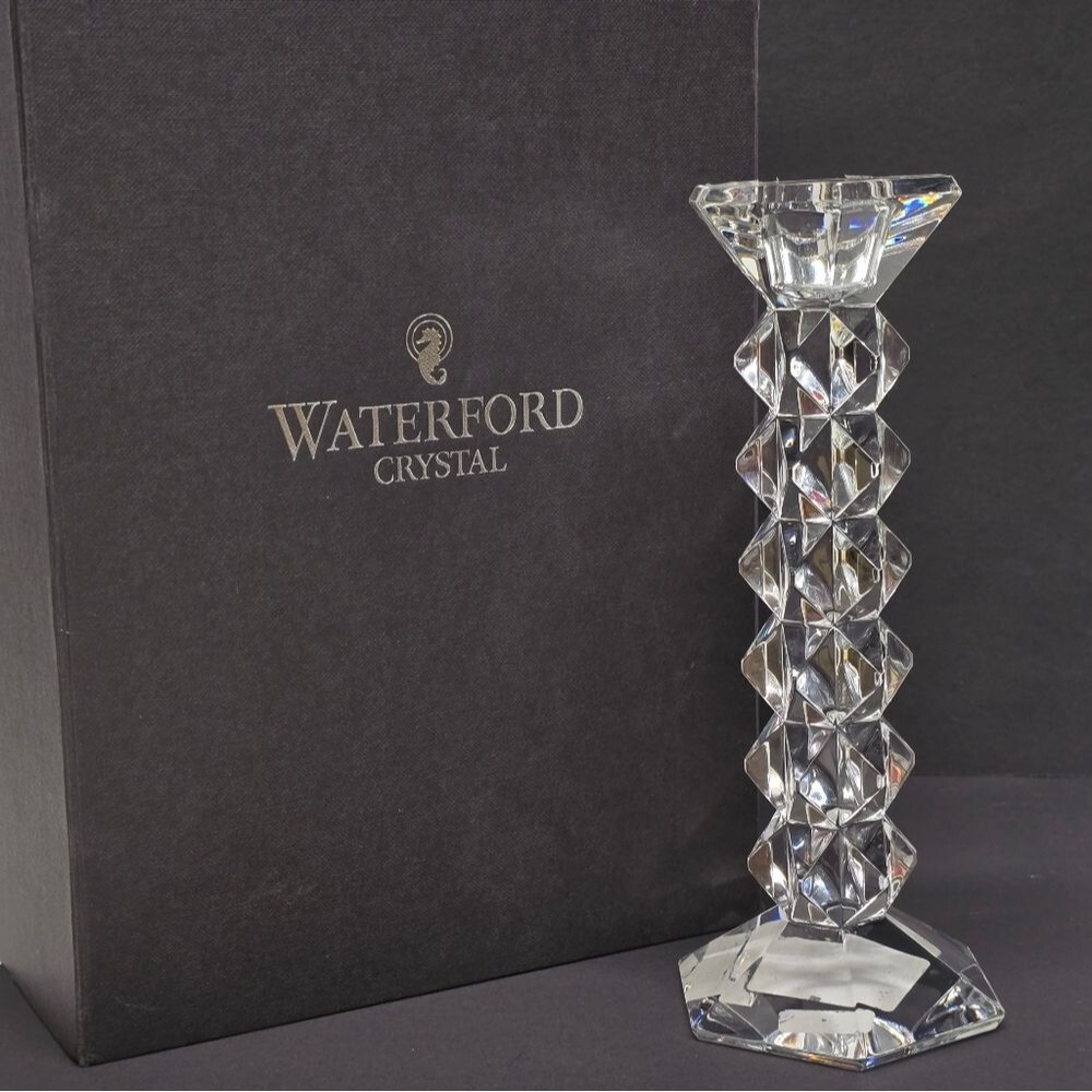 Waterford Illuminology Diama 8" Crystal Candlestick Holder With Box